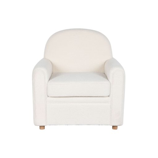 Poltrona Branco Poliéster Madeira 79 x 72 x 86 cm - Image 4
