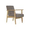 Poltrona Natural Bege Poliéster Pinheiro (63 x 68 x 81 cm)