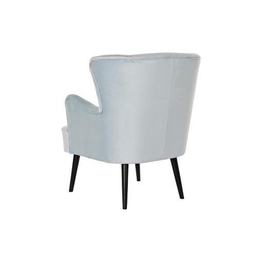 Poltrona Preto Metal Azul celeste (76 x 76 x 82 cm) - Image 3