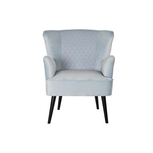 Poltrona Preto Metal Azul celeste (76 x 76 x 82 cm) - Image 5