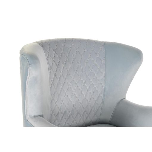 Poltrona Preto Metal Azul celeste (76 x 76 x 82 cm) - Image 7