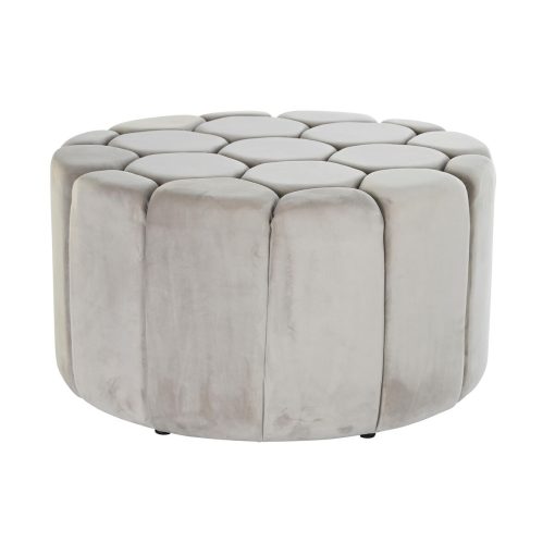 Repousa pés Bege Poliéster Madeira MDF (86 x 86 x 48 cm)