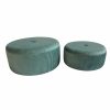Repousa pés Verde Madeira MDF Veludo 70 x 70 x 28 cm