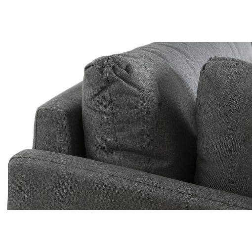 Sofá Chaise Longue Cinzento Metal Moderno 276 x 152,5 x 84 cm - Image 3