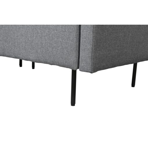 Sofá Chaise Longue Cinzento Metal Moderno 276 x 152,5 x 84 cm - Image 4