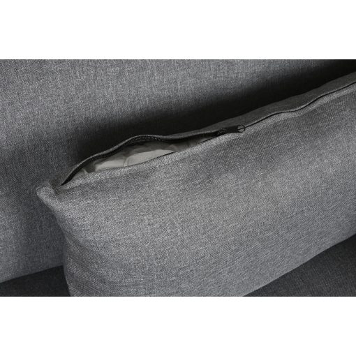 Sofá Chaise Longue Cinzento Metal Moderno 276 x 152,5 x 84 cm - Image 5