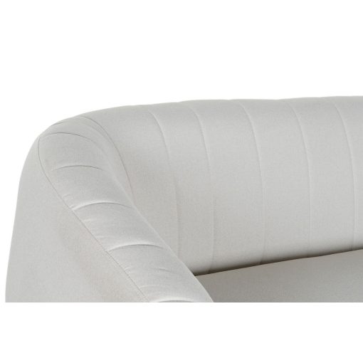 Sofá Preto Greige Espuma Madeira Metal Veludo Scandi 129 x 75 x 73 cm - Image 2