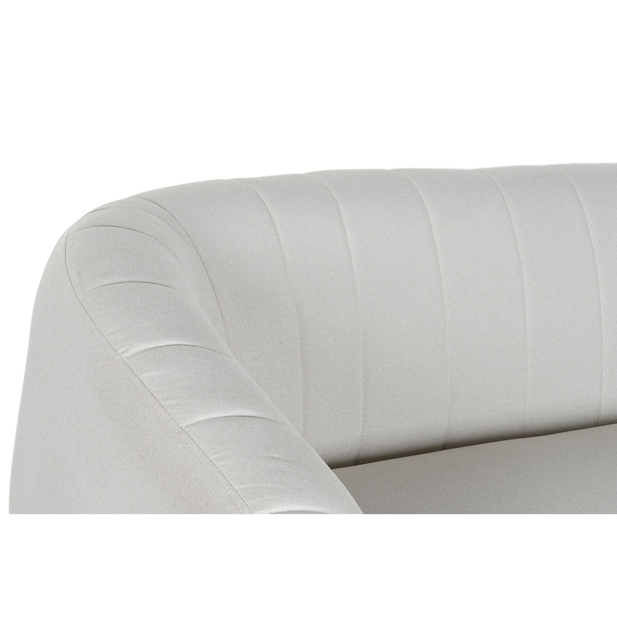 Sofá Preto Greige Espuma Madeira Metal Veludo Scandi 129 x 75 x 73 cm - Image 2