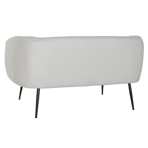 Sofá Preto Greige Espuma Madeira Metal Veludo Scandi 129 x 75 x 73 cm - Image 6