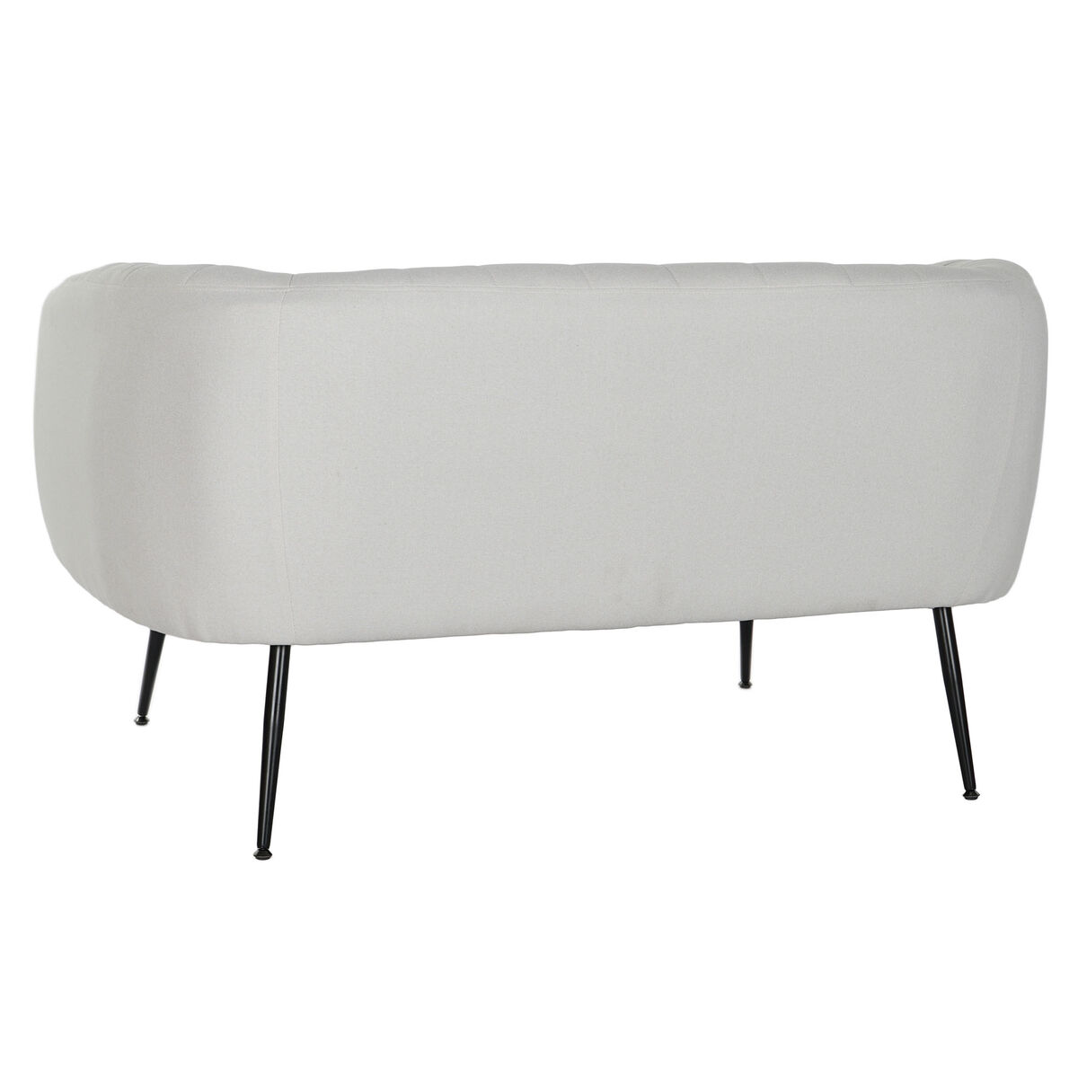 Sofá Preto Greige Espuma Madeira Metal Veludo Scandi 129 x 75 x 73 cm - Image 6