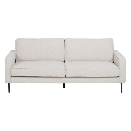 Sofá de 3 Lugares 213 x 87 x 90 cm Branco Metal - Image 3