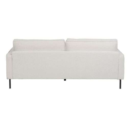 Sofá de 3 Lugares 213 x 87 x 90 cm Branco Metal - Image 4