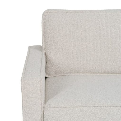 Sofá de 3 Lugares 213 x 87 x 90 cm Branco Metal - Image 6