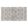 Tapete Branco Cinzento 60 % Algodão 40 % Poliéster 80 x 150 cm