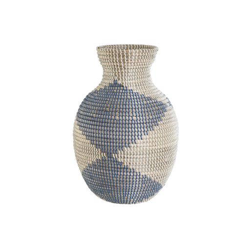 Vaso Azul Natural Mediterrâneo 31 x 31 x 50 cm