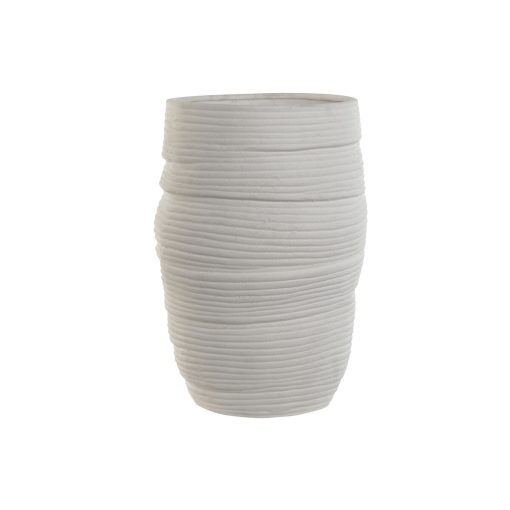 Vaso Branco Cerâmica 27 x 27 x 37 cm