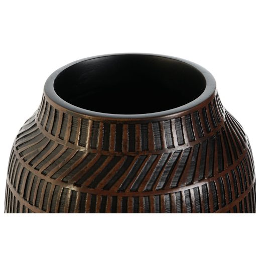 Vaso Castanho Preto Resina Colonial 19 x 19 x 21 cm - Image 2