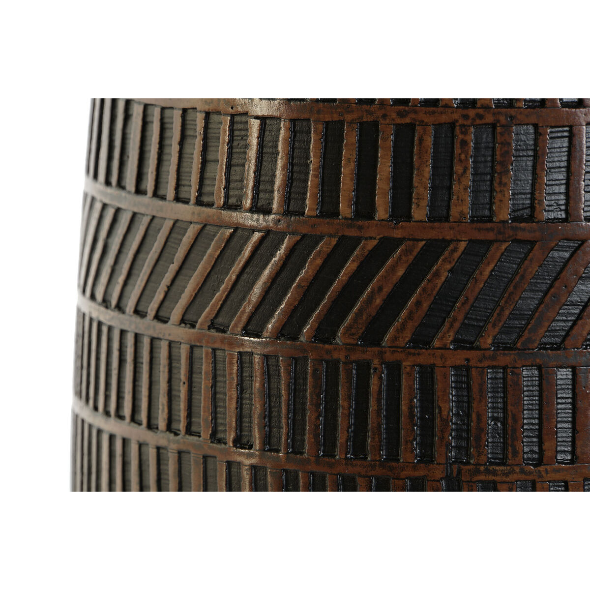 Vaso Castanho Preto Resina Colonial 19 x 19 x 21 cm - Image 3