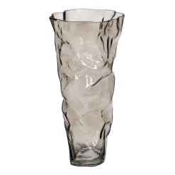 Vaso Cinzento Cristal 19 x 17 x 38