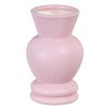 Vaso Cor de Rosa Cerâmica 11 x 11 x 17 cm