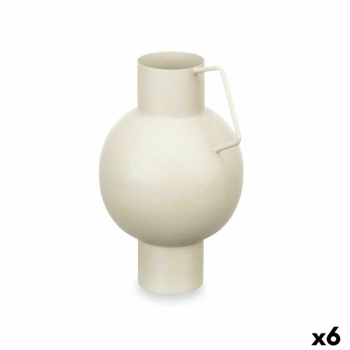 Vaso Esfera Marrom claro Aço 15 x 23 x 13 cm (6 Unidades)