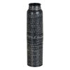Vaso Preto Alumínio 9 x 9 x 35