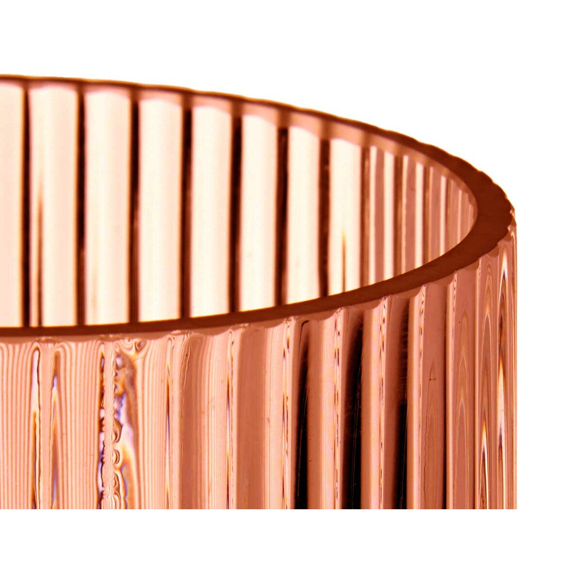 Vaso Riscas Laranja Cristal 8 x 23 x 8 cm (8 Unidades) - Image 3