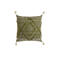 Almofada Verde Boho 45 x 5 x 45 cm