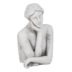 Busto Argila Mulher 35 x 28 x 54 cm