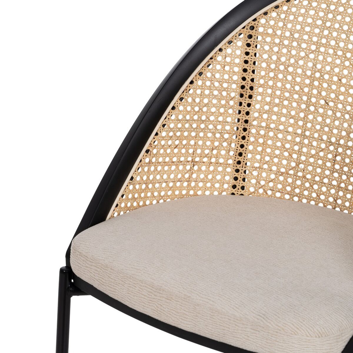 Cadeira de Sala de Jantar Preto Natural 54 x 49 x 82,3 cm - Image 6