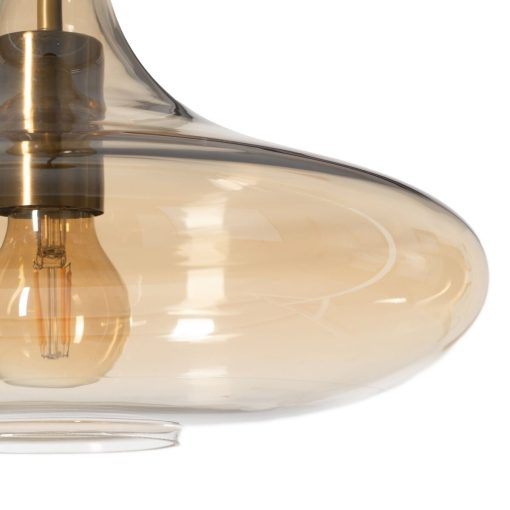 Candeeiro de teto Dourado Caramelo 60 W - Image 2