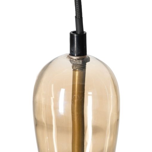 Candeeiro de teto Dourado Caramelo 60 W - Image 4