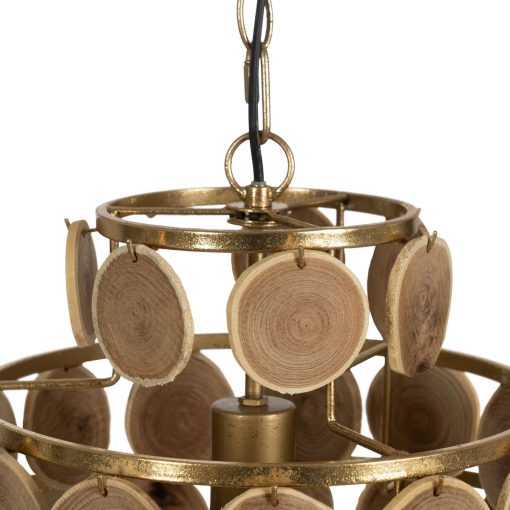 Candeeiro de teto Dourado Natural 40 W - Image 2