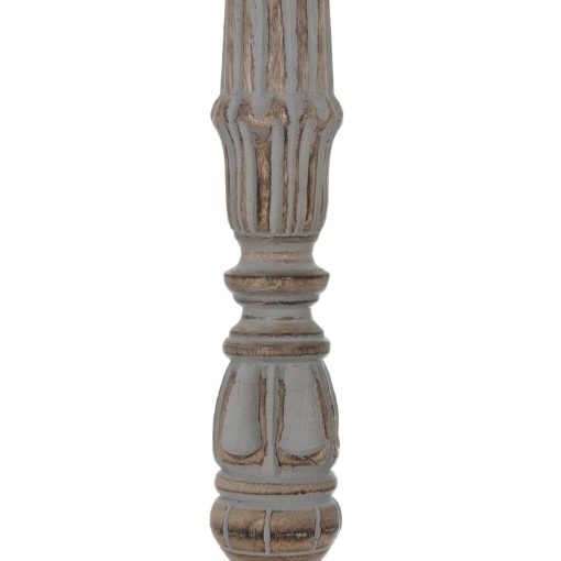 Candelabro Branco Natural Ferro Madeira de mangueira 19 x 19 x 68,5 cm - Image 3