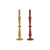 Candelabro Mostarda Terracota Alumínio 10 x 10 x 41 cm (2 Unidades)