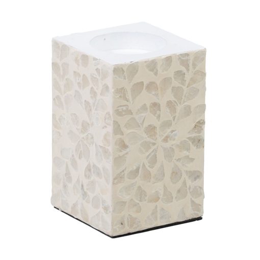 Castiçais Bege Madrepérola Madeira MDF 10
