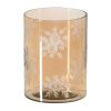 Castiçais Castanho Cristal Ø 15 cm 15 x 15 x 20 cm