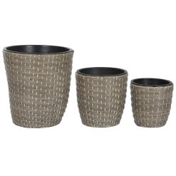 Conjunto de vasos Polipropileno Rotim 40 x 40 x 45 cm