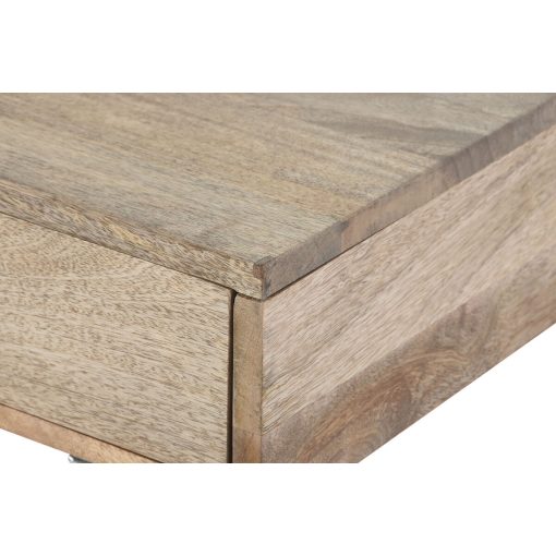 Jogo de móveis Castanho Prateado Aço Madeira de mangueira 110 x 40 x 76 cm (3 Peças) - Image 3