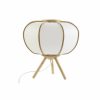 Lâmpada de mesa 34 x 34 x 33 cm Natural Branco Bambu 220 V 50 W