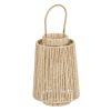 Lanterna Castiçais Lanterna Creme Natural Metal Papel Cristal 23