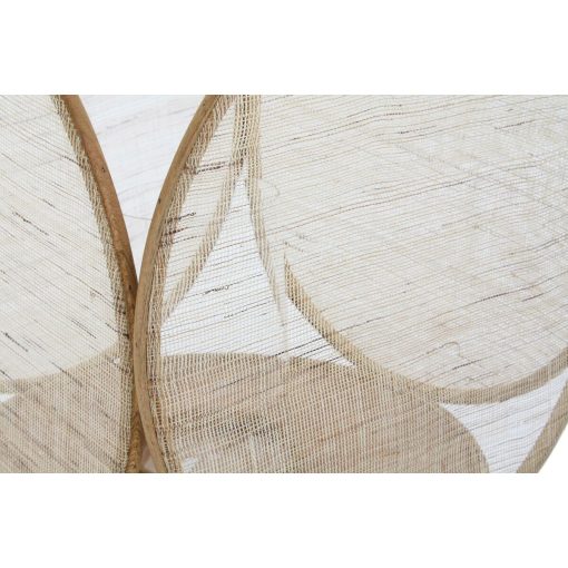 Lanterna Cristal Natural Castanho Bambu Oriental 42 x 42 x 55 cm - Image 2