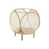 Lanterna Cristal Natural Castanho Bambu Oriental 42 x 42 x 55 cm