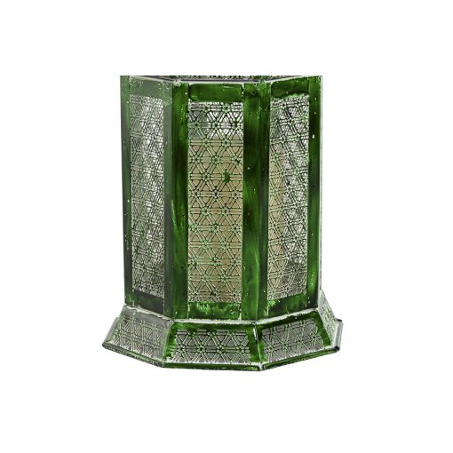 Lanternas Verde Metal Oriental 23 x 23 x 57 cm (2 Peças) - Image 3