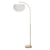 Luminária de chão Branco Dourado Metal Plumas 60 W 220-240 V 68 x 40 x 175 cm