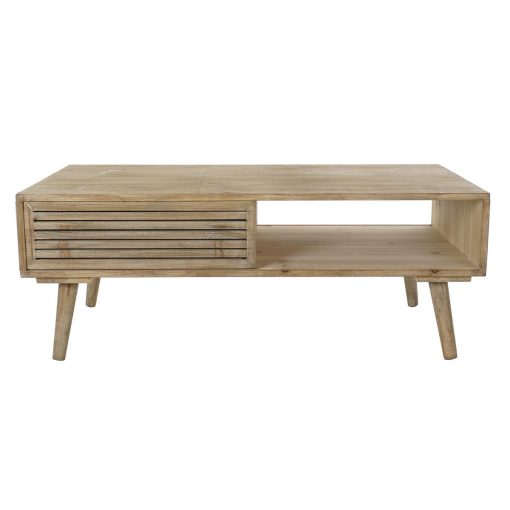 Mesa 99 x 59 x 38 cm Abeto Natural Alumínio - Image 4