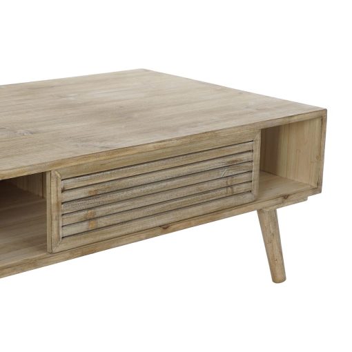 Mesa 99 x 59 x 38 cm Abeto Natural Alumínio - Image 5