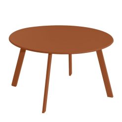 Mesa Marzia Terracota Aço 70 x 70 x 40 cm