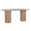 Mesa de Jantar Natural Madeira de paulónia Madeira MDF 180 x 90 x 75 cm