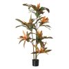 Planta Decorativa Dracaena Castanho Verde PVC 140 cm